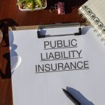 Public Liability Insurance document on desk highlighting essential business protection coverage in South Africa