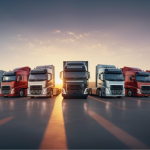 Professional commercial truck fleet showcasing comprehensive truck insurance coverage options for South African businesses